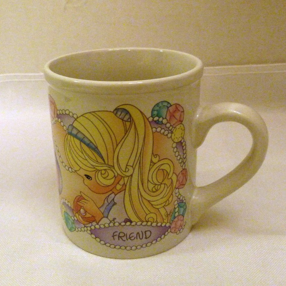 ENESCO PRECIOUS MOMENTS 1997 Mug "A True Friend Is A Treasure For Life" NOS